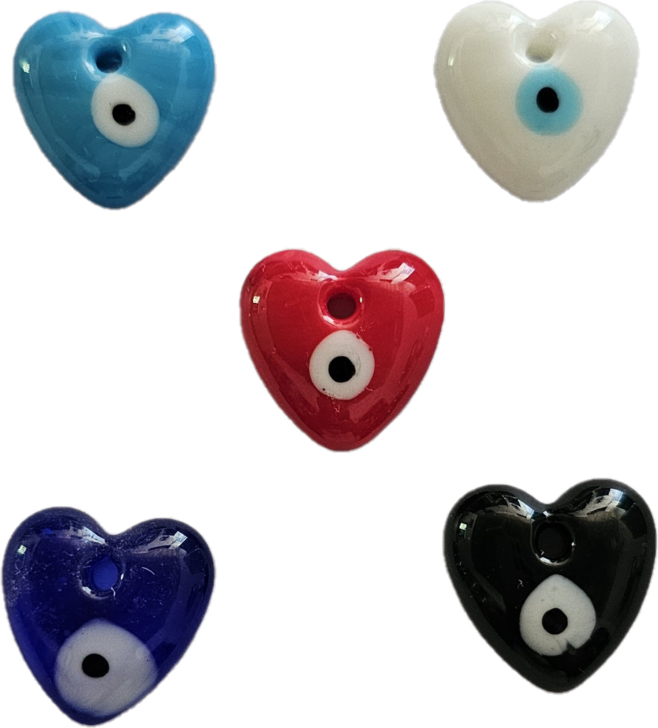 Dijes ojo corazon