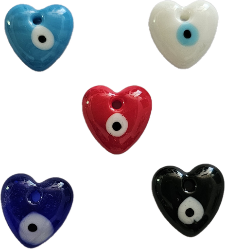 Dijes ojo corazon